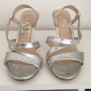 Silver Strappy Sandals